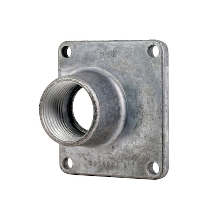 Eaton Conduit Fitting Plate Hub, 1 in, Galvanized, Red DS100H1